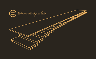 dvouvrstvá prkna parkety duo